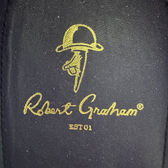 NEW Robert Graham - Men\'s slip on loafer Nubuck - Dark chocolate - Size 9 main image 4